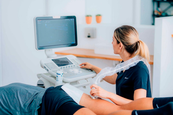 Fisioterapia con ecografía