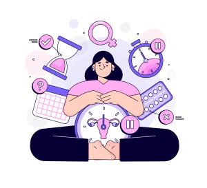 Mujer con menopausia